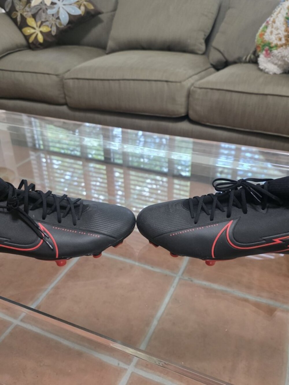 Nike Mercurial Superfly 7 Academy FG/MG Men's Black Synthetic Shoes Size 13